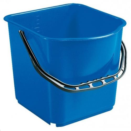 SEAU BLEU POUR CHARIOT FRED 15L