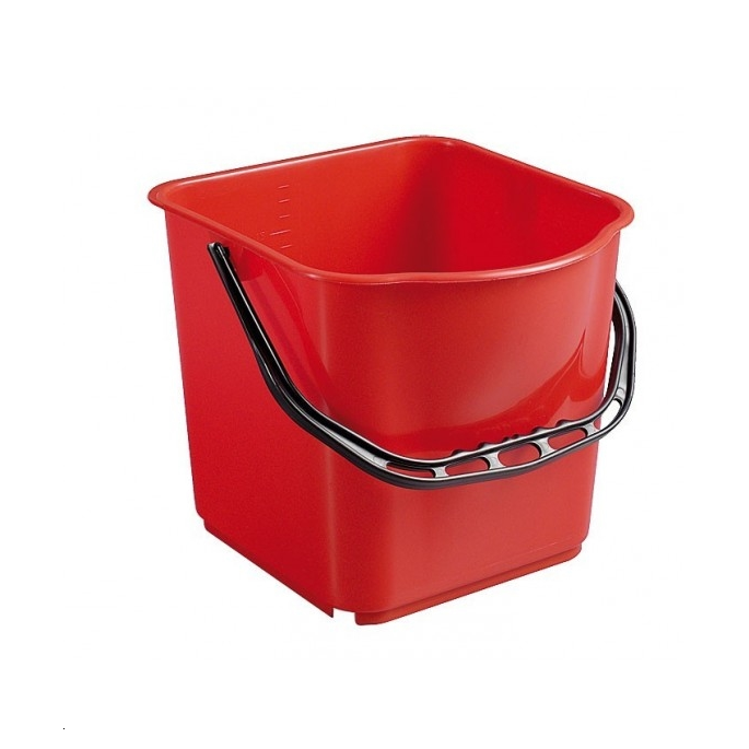 SEAU ROUGE POUR CHARIOT FRED 15L