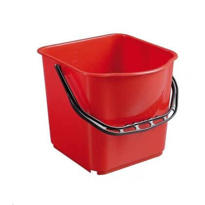 SEAU ROUGE POUR CHARIOT FRED 15L