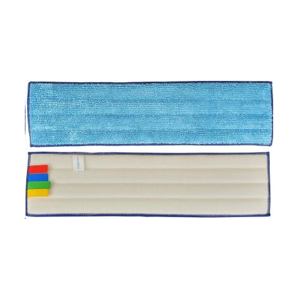 FRANGE EPAISSE VELCRO BLEUE 40CM